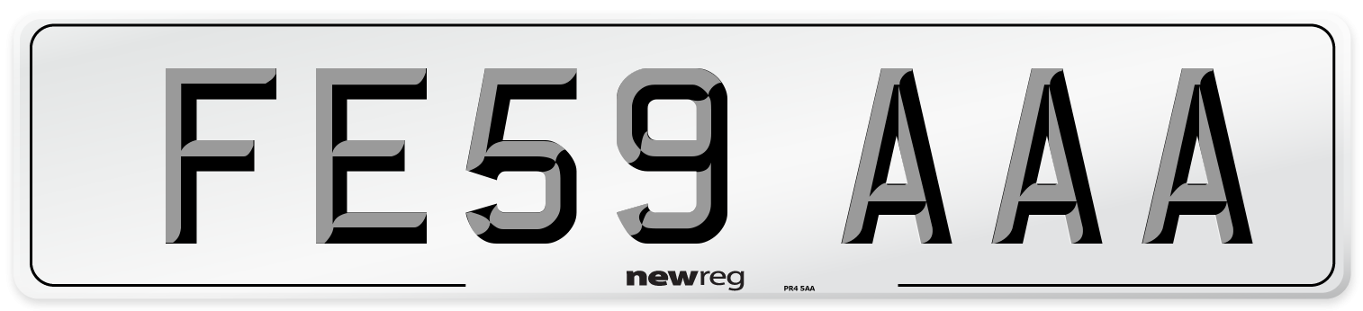 FE59 AAA Number Plate from New Reg